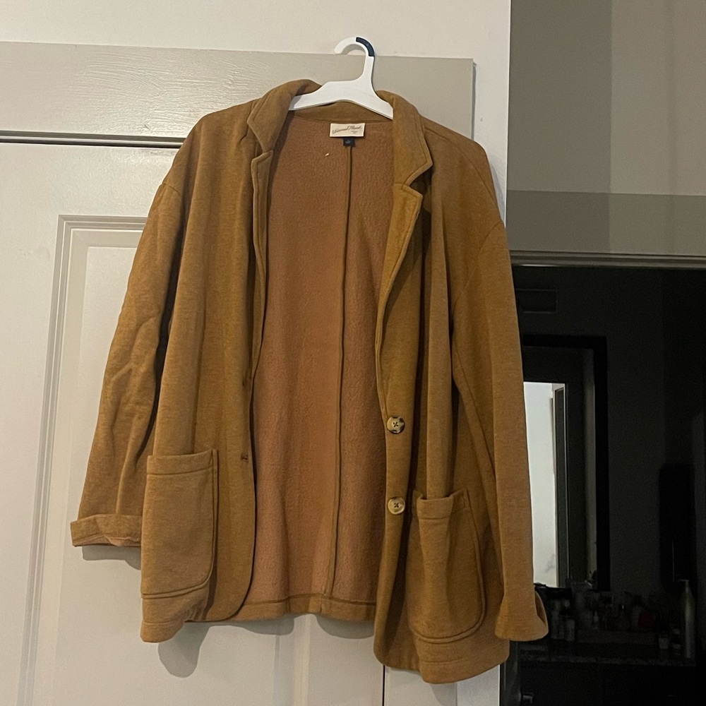 Camel Sweater Blazer